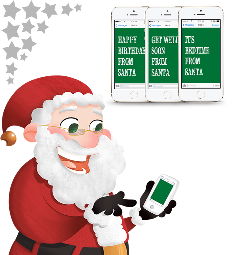 Personalised Text Messages On Demand from Santa