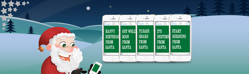Personalised Text Messages On Demand from Santa